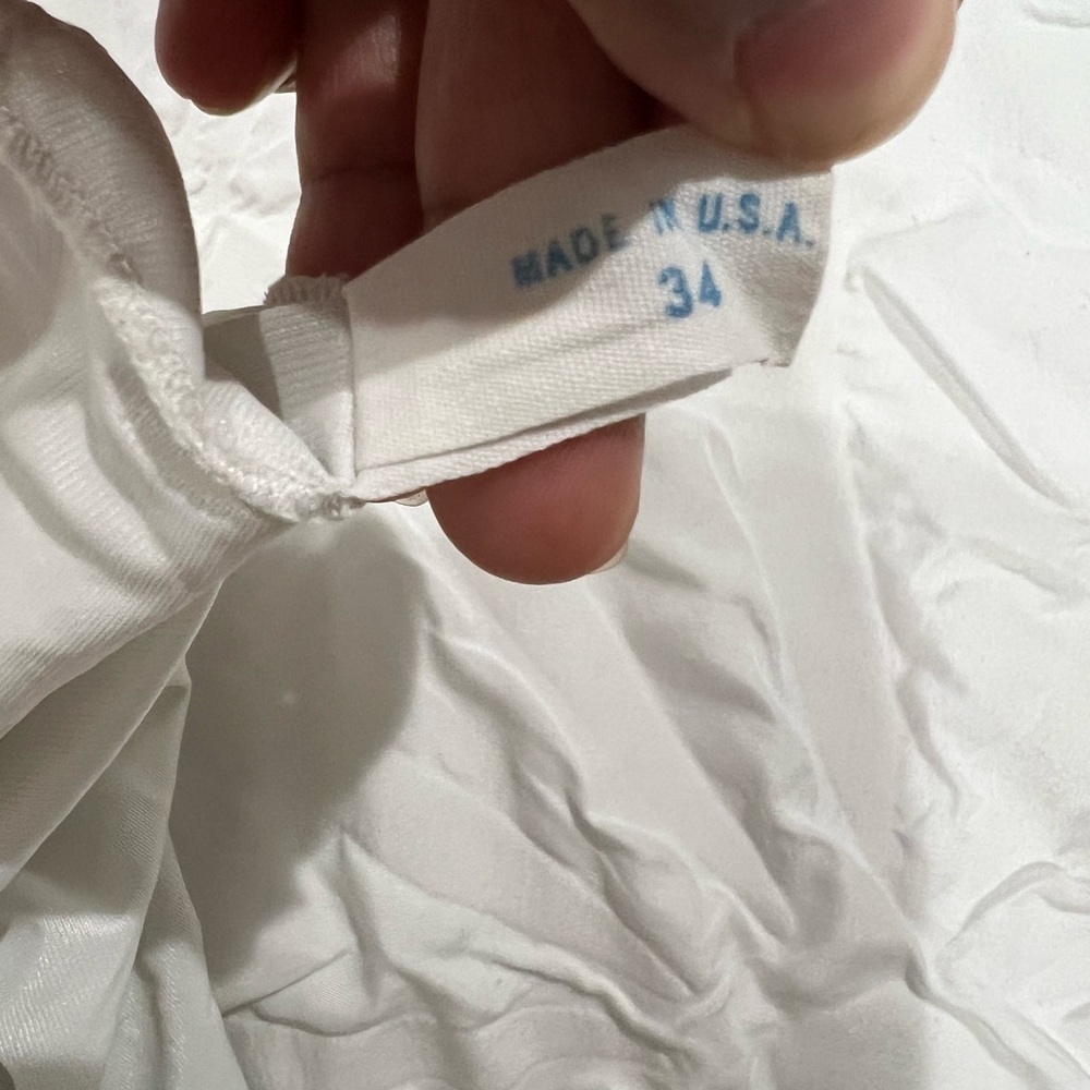 Van Raalte Vintage White Lace-Trim Slip with Delicate Embroidery Made in USA - Picture 4 of 7